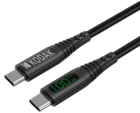 kabel USB C &lt;-&gt; USB C LED, ULTRA PREMIUM, 20V/5A, 100W, 1m, černý_obr3